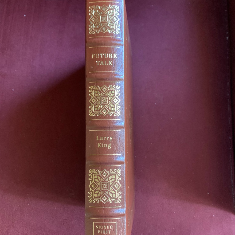 EP signed 1st edition by Larry King. Leatherbound